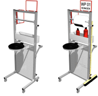 Aluprofil Systemwagen - Cleaning Caddy