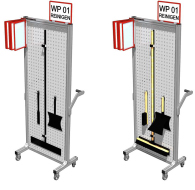 Aluprofil Systemwagen - Shadowboard